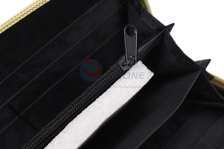 Chinese Factory Zipper Canvas Coin Card Holder Wallet