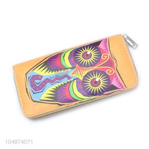 Advertising and Promotional Owl Printed  Long Wallet Women Wallets