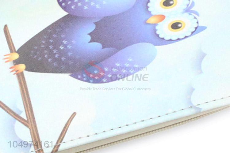 Cheap Professional Cute Owl Cartoon Animals Women Canvas Wallets Coin Pocket