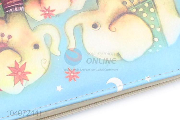 Hot New Products Elephant Pattern Long Women Wallets Card Holder Female Clutch