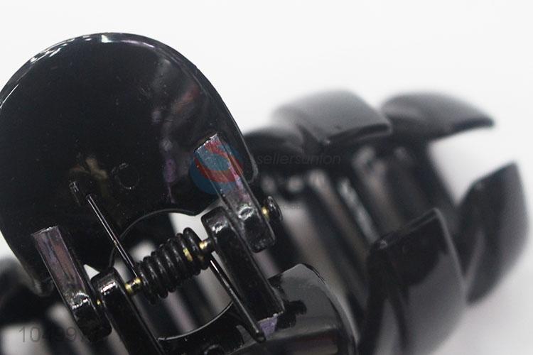 Factory Export Reusable Hair Claws Fashion Black Plastic Hair Clips