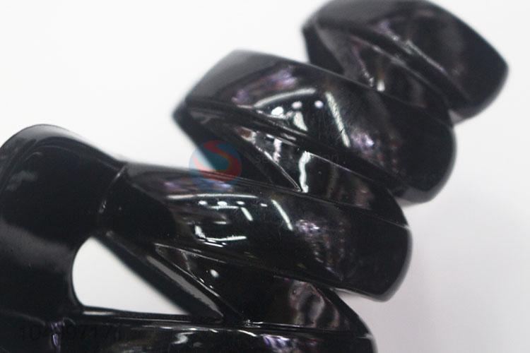 Factory Export Reusable Hair Claws Fashion Black Plastic Hair Clips
