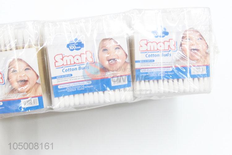 Latest Arrival 12 Bottles Wooden Handle Cotton Swabs