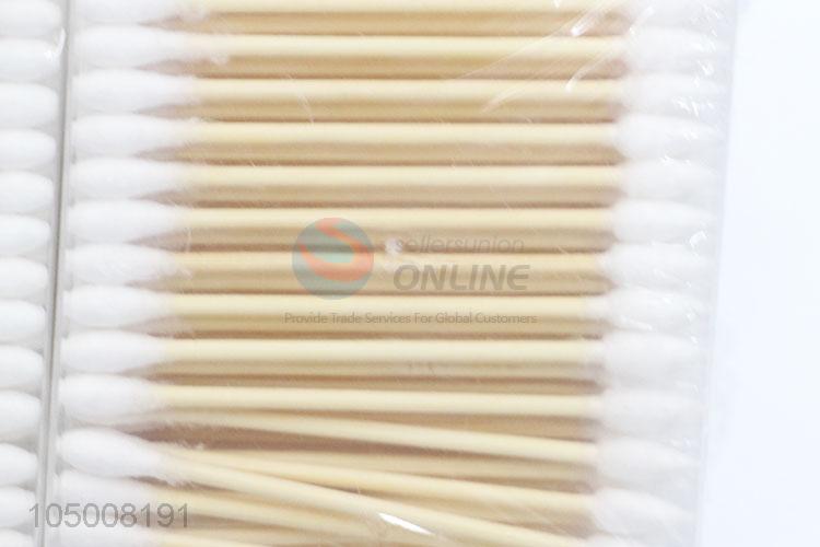 Wholesale Custom 6 Bottles Wooden Handle Cotton Swabs