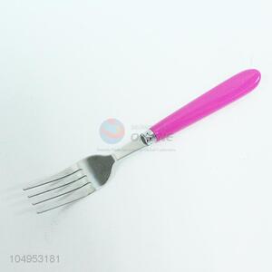 Table Fork with Rose Red Handle