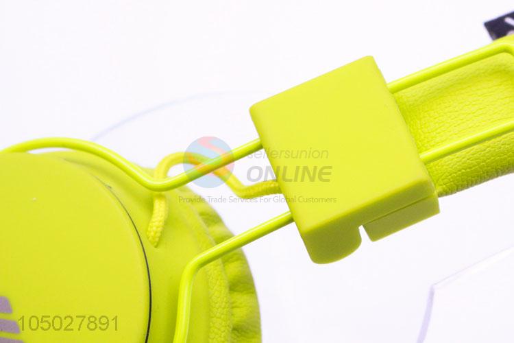 Factory Supply Green Color Wireless Headphones Bluetooth Headset Earphone