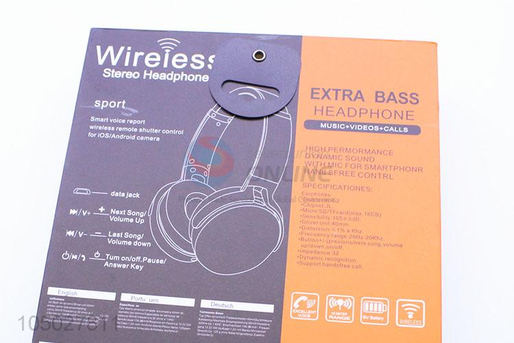 Factory Sales Metal Wireless Bluetooth Headphones Wireless Headset