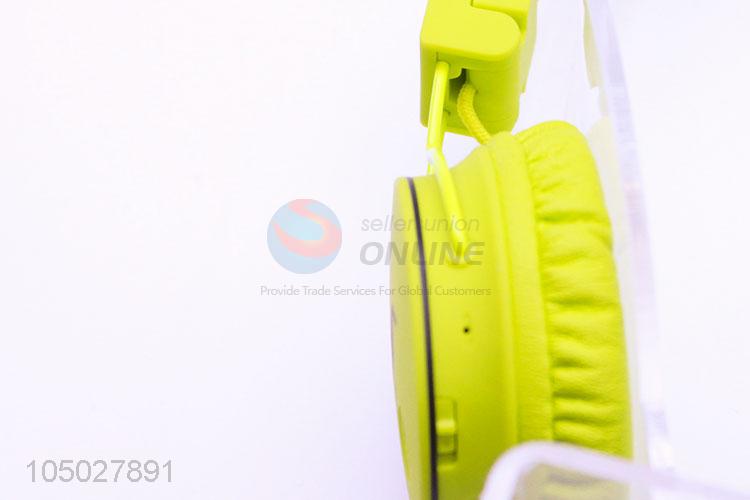 Factory Supply Green Color Wireless Headphones Bluetooth Headset Earphone