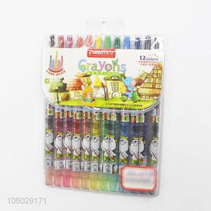 Popular Top Quality 12 Colors Crayon for <em>Kids</em> Drawing/Painting