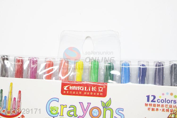 Popular Top Quality 12 Colors Crayon for Kids Drawing/Painting