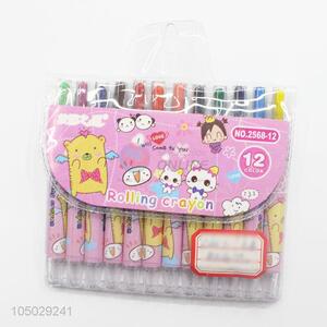 Portable <em>Kids</em> 12 Colors Non-Toxic Crayon