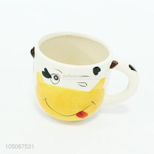 Cartoon Cow Pattern Ceramic Cup