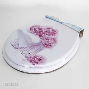 Flower Pattern Plastic <em>Toilet</em> <em>Seat</em>