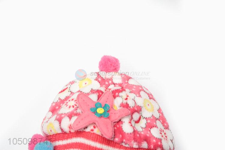 Good Reputation Quality Kids Toddler Baby Winter Warm Cartoon Hats and Scarf