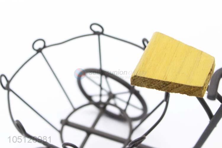 Elegant Creative Ornaments Handmade Metal Tricycle Model Decoration