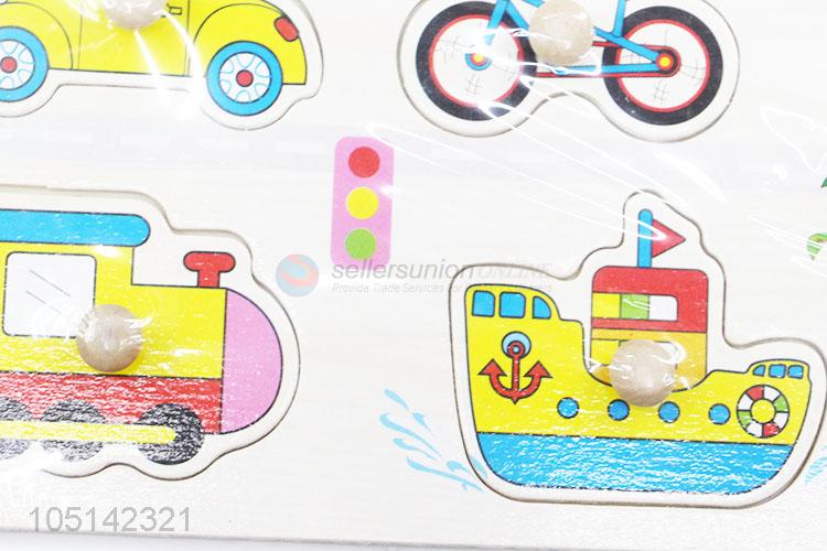 Fashion Design Early Educational Toys Baby Hand Grasp Wooden Puzzle Toy