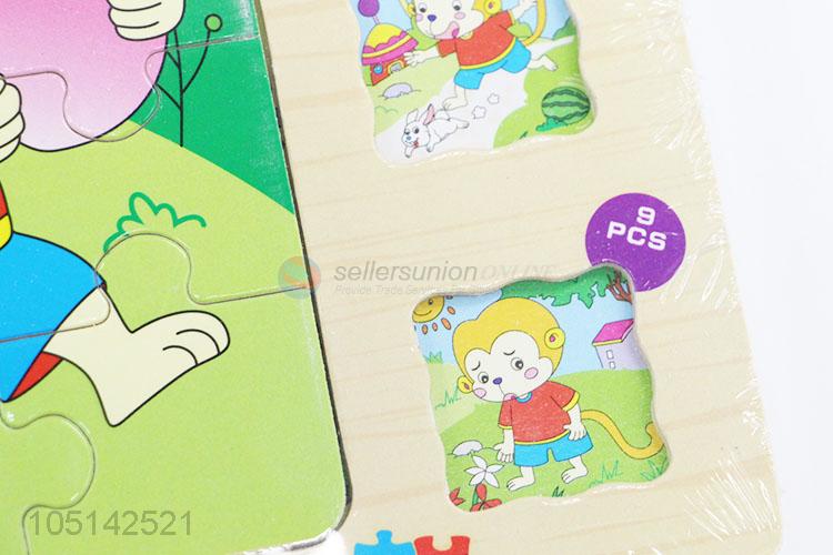 New Style 4 Layers Cute Cartoon Animals Jigsaw Puzzle Toy for Kids Gift