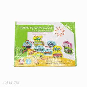 13Pcs/Set Traffic Building Blocks Fun Rope Connection