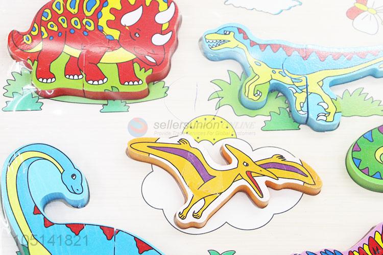 Chinese Factory Reusable Baby Kids Cognition Dinosaur Puzzle Toys