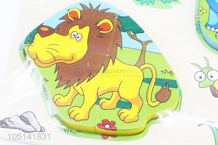 Factory Sales Reusable Anti-Tear Cognition Puzzle Cards Cartoon Animals Game Puzzle