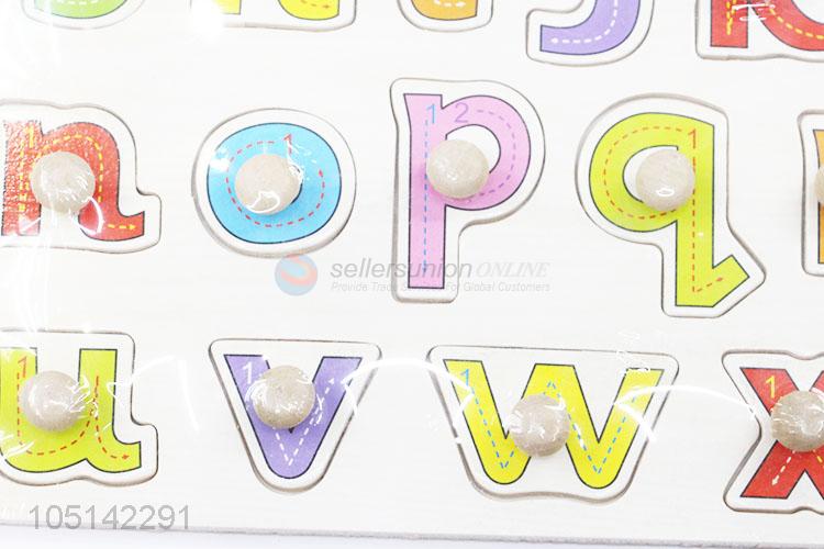 Cute Combination Baby Hand Grasp Wooden Puzzle Toy Alphabet Toys