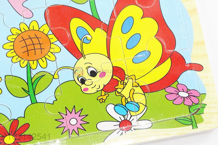 Utility And Durable Cartoon 4 Layers Baby Wooden Puzzle Cute Jigsaw Puzzle