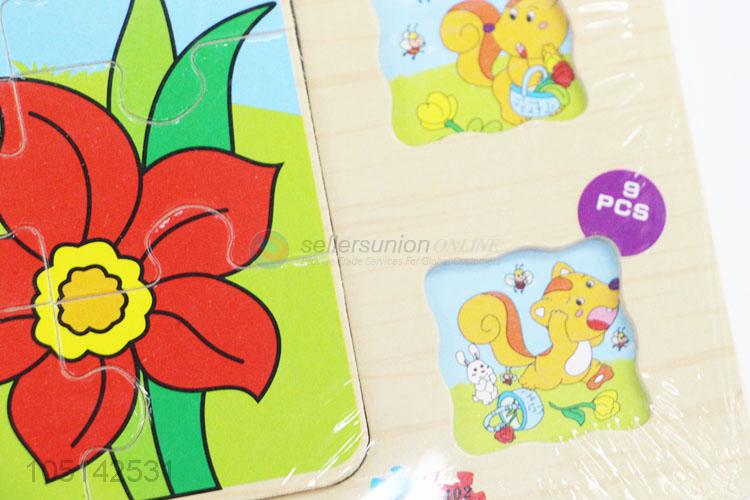 Exquisite Wholesale 4 Layers Wooden Puzzle Board Cute Animals Puzzle Toy