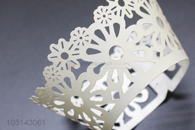 Premium quality delicate laser cut paper bottomless cakecup