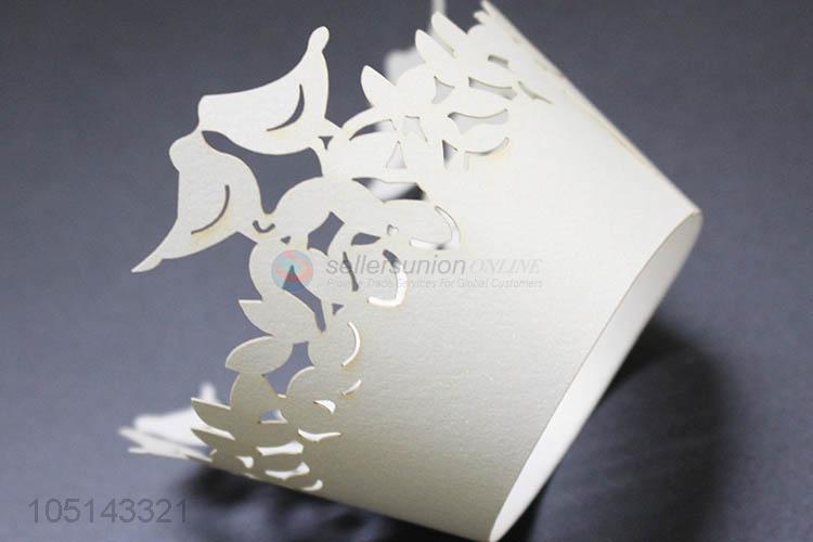 High grade custom laser cut paper cakecup w/o bottle