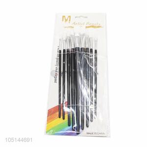 New Advertising 9 Pcs/Set Different Shape Watercolor Gouache Paint Brushes Set