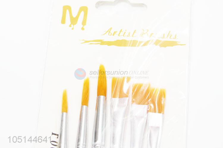 Simple Style 6 Pcs/Set Student Gifts Acrylic Drawing Brushes Art Supplies