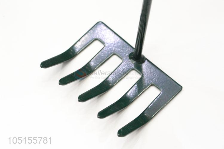 New Style Iron Garden Rake Tool with Wooden Handle