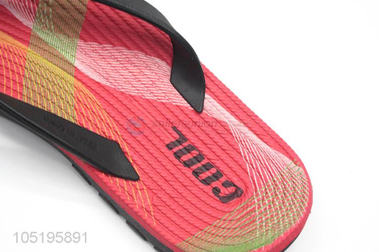 Factory Price Indoor & Outdoor Slippers Casual Men Non-Slip Flip Flops Beach Shoes