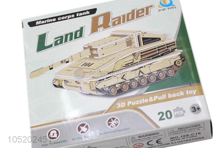 Cheap Promotional 3D Puzzle Land Raider Toy for Children