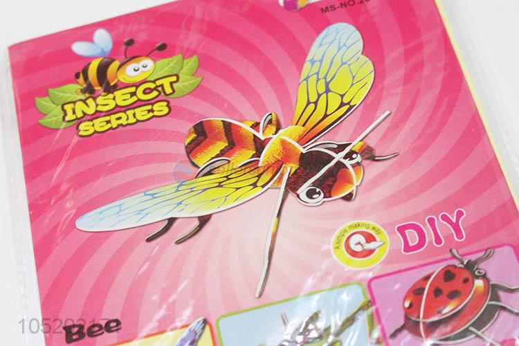 Fashion Design 2pcs DIY 3D Puzzle Insect Series Children Kids Educational Toys