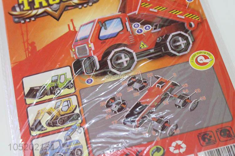 Factory Wholesale 2pcs DIY 3D Puzzle Truck  Children Kids Toy