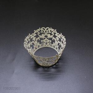 Wholesale custom cupcake wrapper laser cut paper cake holder for party decoration