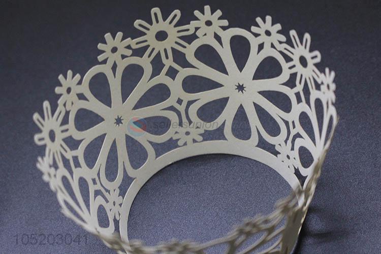 Factory sales wedding favor party supplies laser cut cup cake wrappers