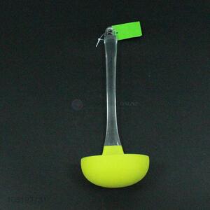 Factory directly sell silicone soup ladle with transparent handle