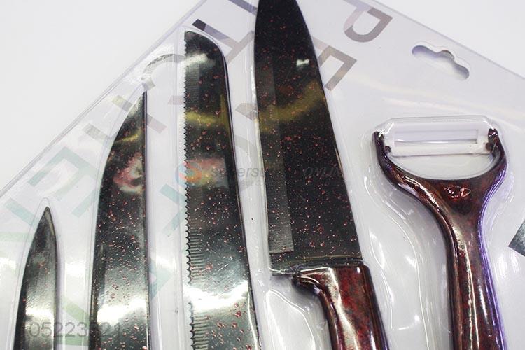 Promotional Gift 6pcs Kitchen Ceramic Knife Set with Peeler