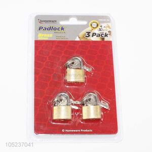 Cheap premium quality 3pcs padlock with key set