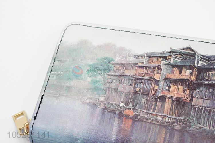 Ladies Bags Chinese Painting Handbag Travel Wallets for Party