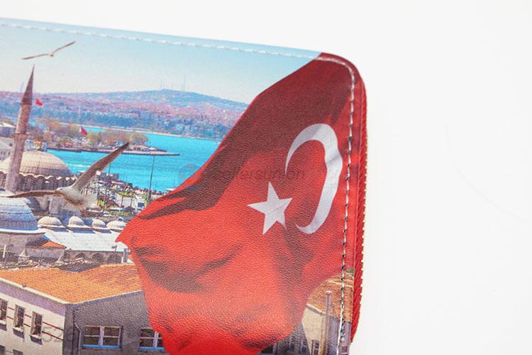 Travel Stylish Girl Wallets Turkish Beautiful Scenery Printing Womens Trendy Wallets