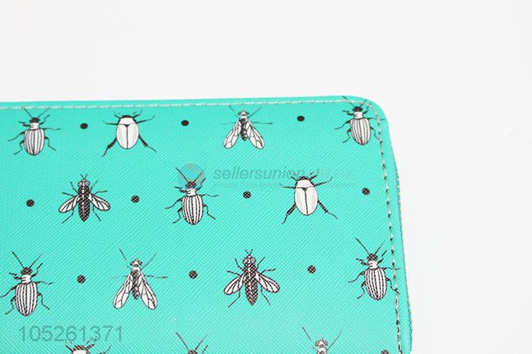 Best Selling Classical Cartoon Insect Printed Women Wallet