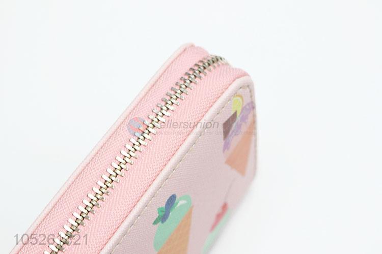 New Best Sell Products Cute Ice Cream Printed Wallet Woman Wallet