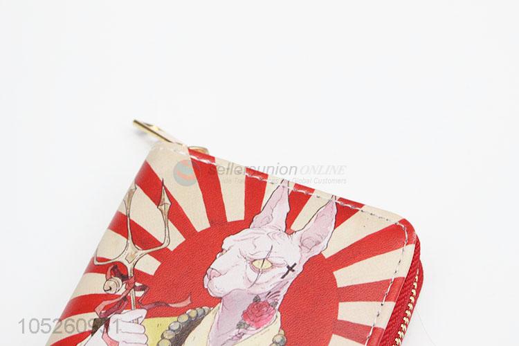 New Arrival Lady Cartoon Rabbit Pattern Wallet Woman Wallet