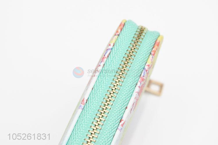 Chinese Courtyard Pattern Woman Wallet Long Clutch Wallet