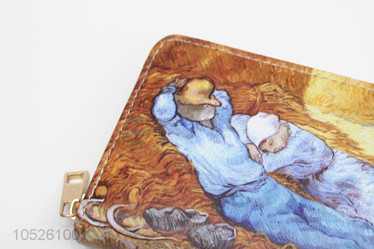 Classical Fashion Women Wallet Art Painting Purse Wallet