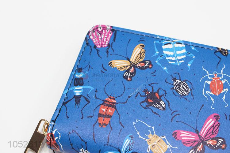 Money Zipper Ladies Hand Ladies Women Cartoon Butterfly Wallet