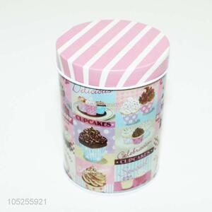 Top sale cute tinplate cookie can nut can